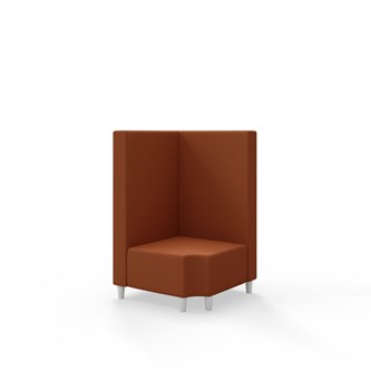 Snake kulmarahi 90° R 12, keskikorkea selkänoja, jalat puuta, ik 37,5 cm