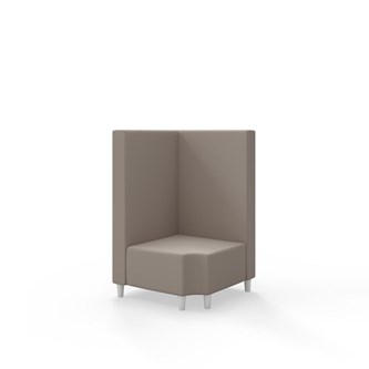 Snake kulmarahi 90° R 12, keskikorkea selkänoja, jalat puuta, ik 37,5 cm