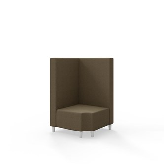 Snake kulmarahi 90° R 12, keskikorkea selkänoja, jalat puuta, ik 37,5 cm