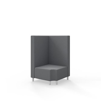 Snake kulmarahi 90° R 12, keskikorkea selkänoja, jalat puuta, ik 37,5 cm