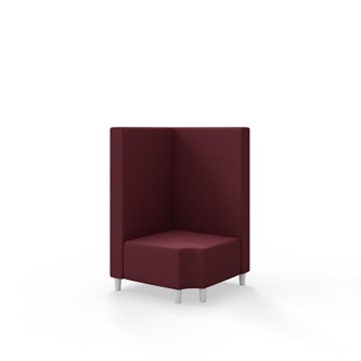 Snake kulmarahi 90° R 12, keskikorkea selkänoja, jalat puuta, ik 37,5 cm