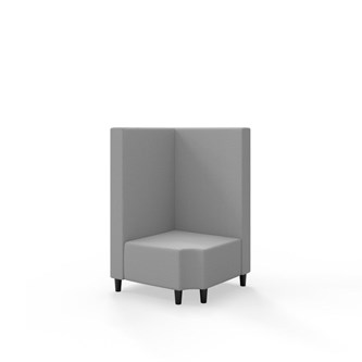 Snake kulmarahi 90° R 12, keskikorkea selkänoja, jalat puuta, ik 37,5 cm