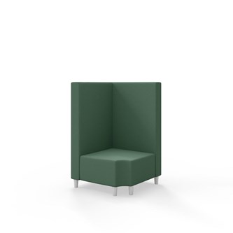 Snake kulmarahi 90° R 12, keskikorkea selkänoja, jalat puuta, ik 37,5 cm