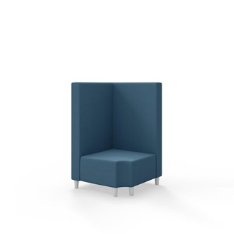 Snake kulmarahi 90° R 12, keskikorkea selkänoja, jalat puuta, ik 37,5 cm