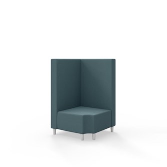 Snake kulmarahi 90° R 12, keskikorkea selkänoja, jalat puuta, ik 37,5 cm