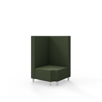 Snake kulmarahi 90° R 12, keskikorkea selkänoja, jalat puuta, ik 37,5 cm