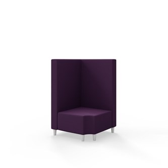 Snake kulmarahi 90° R 12, keskikorkea selkänoja, jalat puuta, ik 37,5 cm