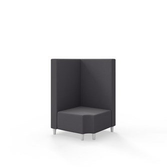 Snake kulmarahi 90° R 12, keskikorkea selkänoja, jalat puuta, ik 37,5 cm