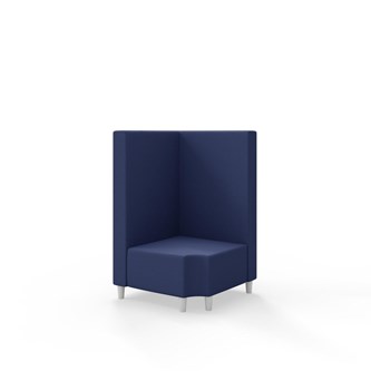 Snake kulmarahi 90° R 12, keskikorkea selkänoja, jalat puuta, ik 37,5 cm