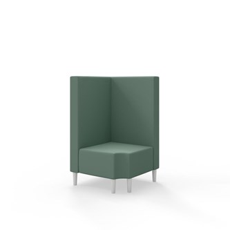 Snake kulmarahi 90° R 12, keskikorkea selkänoja, jalat puuta, ik 43 cm