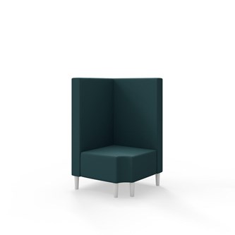 Snake kulmarahi 90° R 12, keskikorkea selkänoja, jalat puuta, ik 43 cm