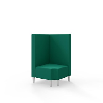 Snake kulmarahi 90° R 12, keskikorkea selkänoja, jalat puuta, ik 43 cm