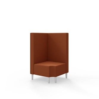 Snake kulmarahi 90° R 12, keskikorkea selkänoja, jalat puuta, ik 43 cm