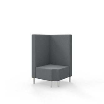 Snake kulmarahi 90° R 12, keskikorkea selkänoja, jalat puuta, ik 43 cm