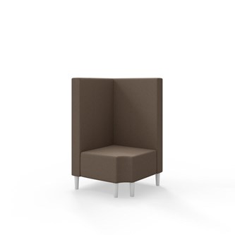 Snake kulmarahi 90° R 12, keskikorkea selkänoja, jalat puuta, ik 43 cm