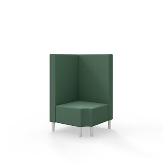 Snake kulmarahi 90° R 12, keskikorkea selkänoja, jalat puuta, ik 43 cm