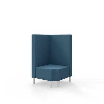 Snake kulmarahi 90° R 12, keskikorkea selkänoja, jalat puuta, ik 43 cm