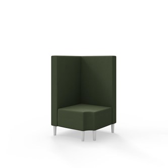 Snake kulmarahi 90° R 12, keskikorkea selkänoja, jalat puuta, ik 43 cm