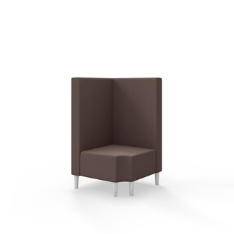 Snake kulmarahi 90° R 12, keskikorkea selkänoja, jalat puuta, ik 43 cm