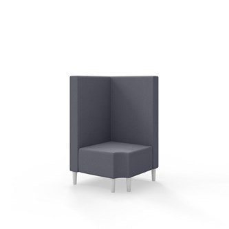 Snake kulmarahi 90° R 12, keskikorkea selkänoja, jalat puuta, ik 43 cm