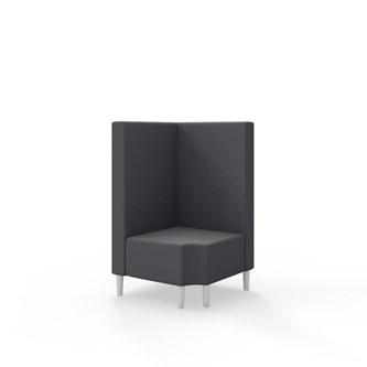 Snake kulmarahi 90° R 12, keskikorkea selkänoja, jalat puuta, ik 43 cm