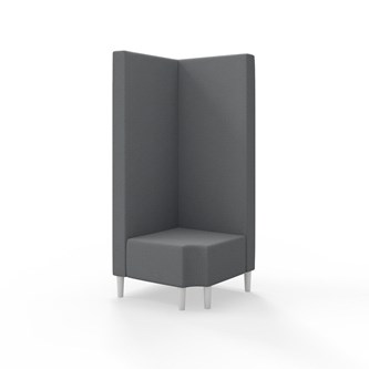 Snake kulmarahi 90° R 12, korkea selkänoja, jalat puuta, ik 43 cm