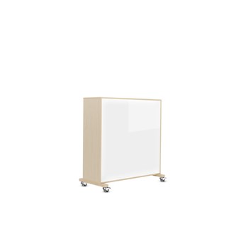 Kubus 9 lokeroa, koivu, valkotaulutaustalla