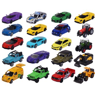 Metalliautot Majorette, 5 kpl