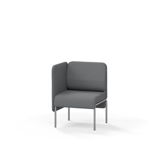 Adapt 60 sohva, matala selkänoja, sivupaneeli oikealla, ik 45, K 88