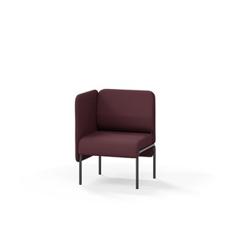 Adapt 60 sohva, matala selkänoja, sivupaneeli oikealla, ik 45, K 88