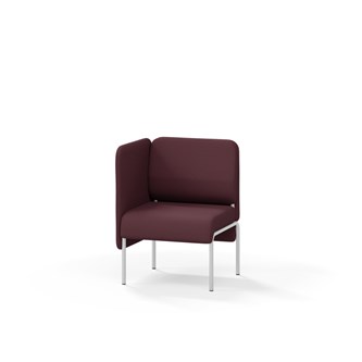Adapt 60 sohva, matala selkänoja, sivupaneeli oikealla, ik 45, K 88