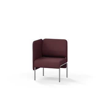 Adapt 60 sohva, matala selkänoja, sivupaneeli oikealla, ik 45, K 88