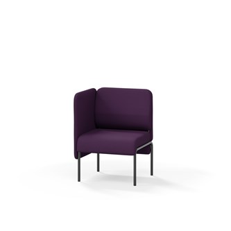 Adapt 60 sohva, matala selkänoja, sivupaneeli oikealla, ik 45, K 88