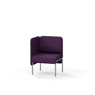 Adapt 60 sohva, matala selkänoja, sivupaneeli oikealla, ik 45, K 88