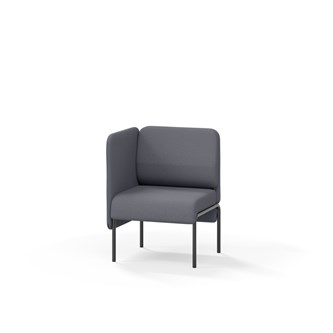 Adapt 60 sohva, matala selkänoja, sivupaneeli oikealla, ik 45, K 88