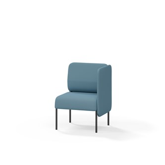Adapt 60 sohva, matala selkänoja, sivupaneeli vasemmalla, ik 45, K 88