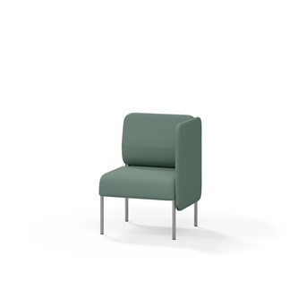 Adapt 60 sohva, matala selkänoja, sivupaneeli vasemmalla, ik 45, K 88