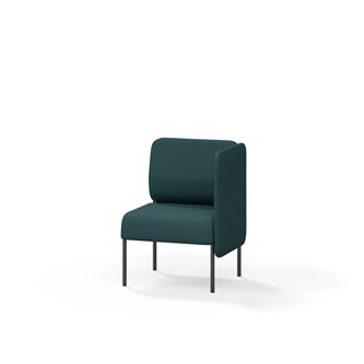 Adapt 60 sohva, matala selkänoja, sivupaneeli vasemmalla, ik 45, K 88