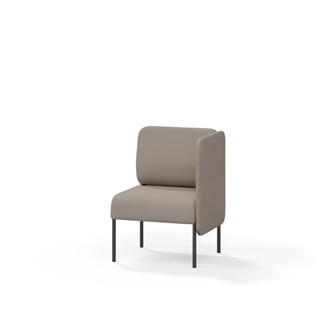 Adapt 60 sohva, matala selkänoja, sivupaneeli vasemmalla, ik 45, K 88