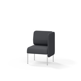 Adapt 60 sohva, matala selkänoja, sivupaneeli vasemmalla, ik 45, K 88