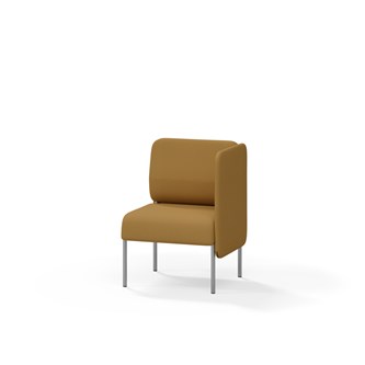 Adapt 60 sohva, matala selkänoja, sivupaneeli vasemmalla, ik 45, K 88