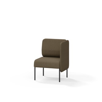 Adapt 60 sohva, matala selkänoja, sivupaneeli vasemmalla, ik 45, K 88