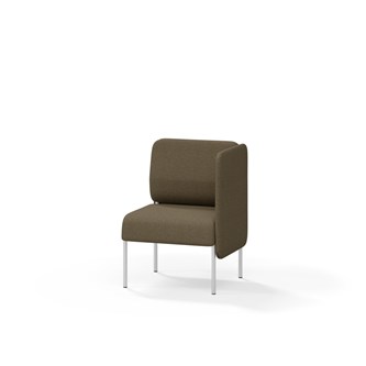 Adapt 60 sohva, matala selkänoja, sivupaneeli vasemmalla, ik 45, K 88