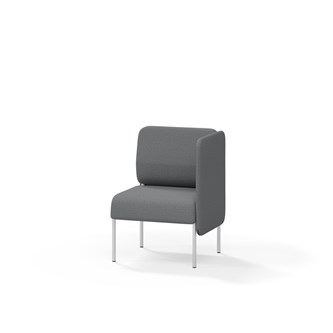 Adapt 60 sohva, matala selkänoja, sivupaneeli vasemmalla, ik 45, K 88