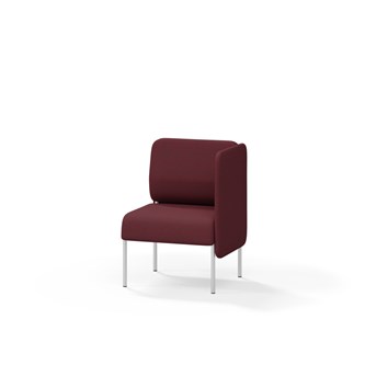 Adapt 60 sohva, matala selkänoja, sivupaneeli vasemmalla, ik 45, K 88