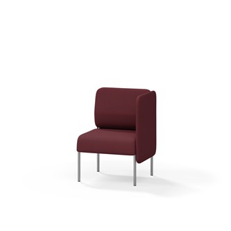 Adapt 60 sohva, matala selkänoja, sivupaneeli vasemmalla, ik 45, K 88