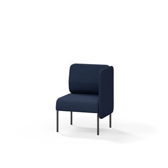 Adapt 60 sohva, matala selkänoja, sivupaneeli vasemmalla, ik 45, K 88