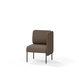 Adapt 60 sohva, matala selkänoja, sivupaneeli vasemmalla, ik 45, K 88