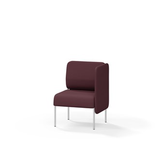 Adapt 60 sohva, matala selkänoja, sivupaneeli vasemmalla, ik 45, K 88