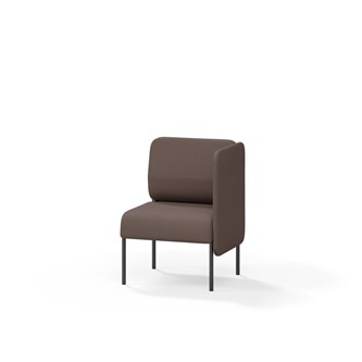 Adapt 60 sohva, matala selkänoja, sivupaneeli vasemmalla, ik 45, K 88